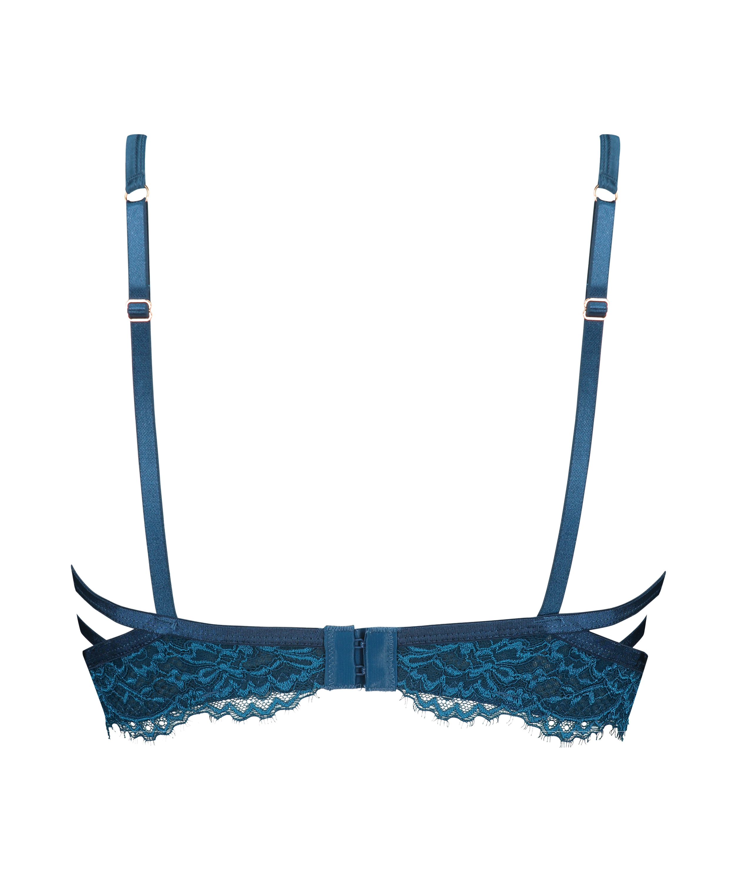 Soutien-gorge à armatures non-préformé longline Eve, Bleu, main