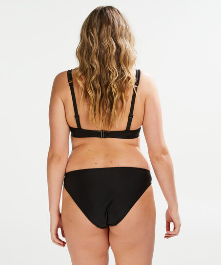 Haut de bikini &agrave; armatures pr&eacute;form&eacute; Capsule Taille E +, Noir
