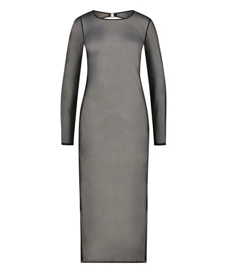 Robe longue extra-fine, Noir