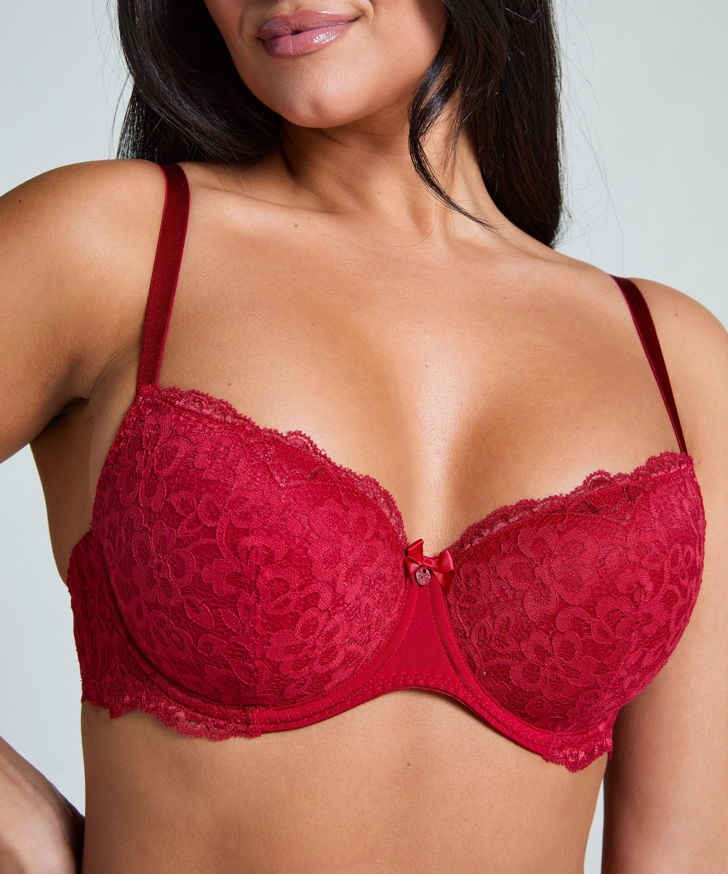 Soutien-gorge &agrave; armatures pr&eacute;form&eacute; Marine, Rouge, main