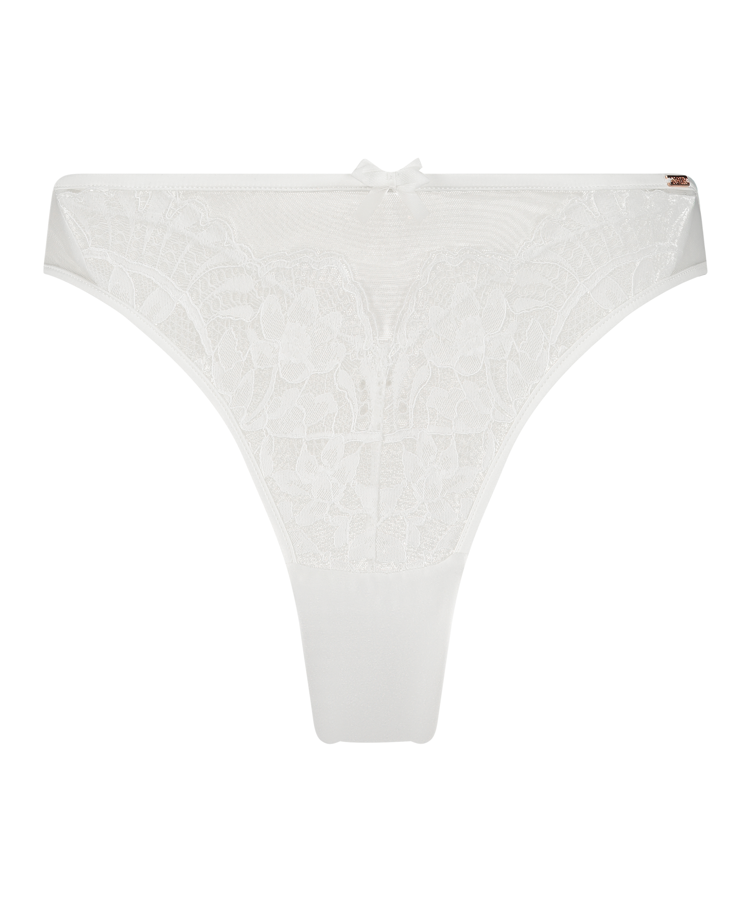 Slip brésilien Jamie, Blanc, main