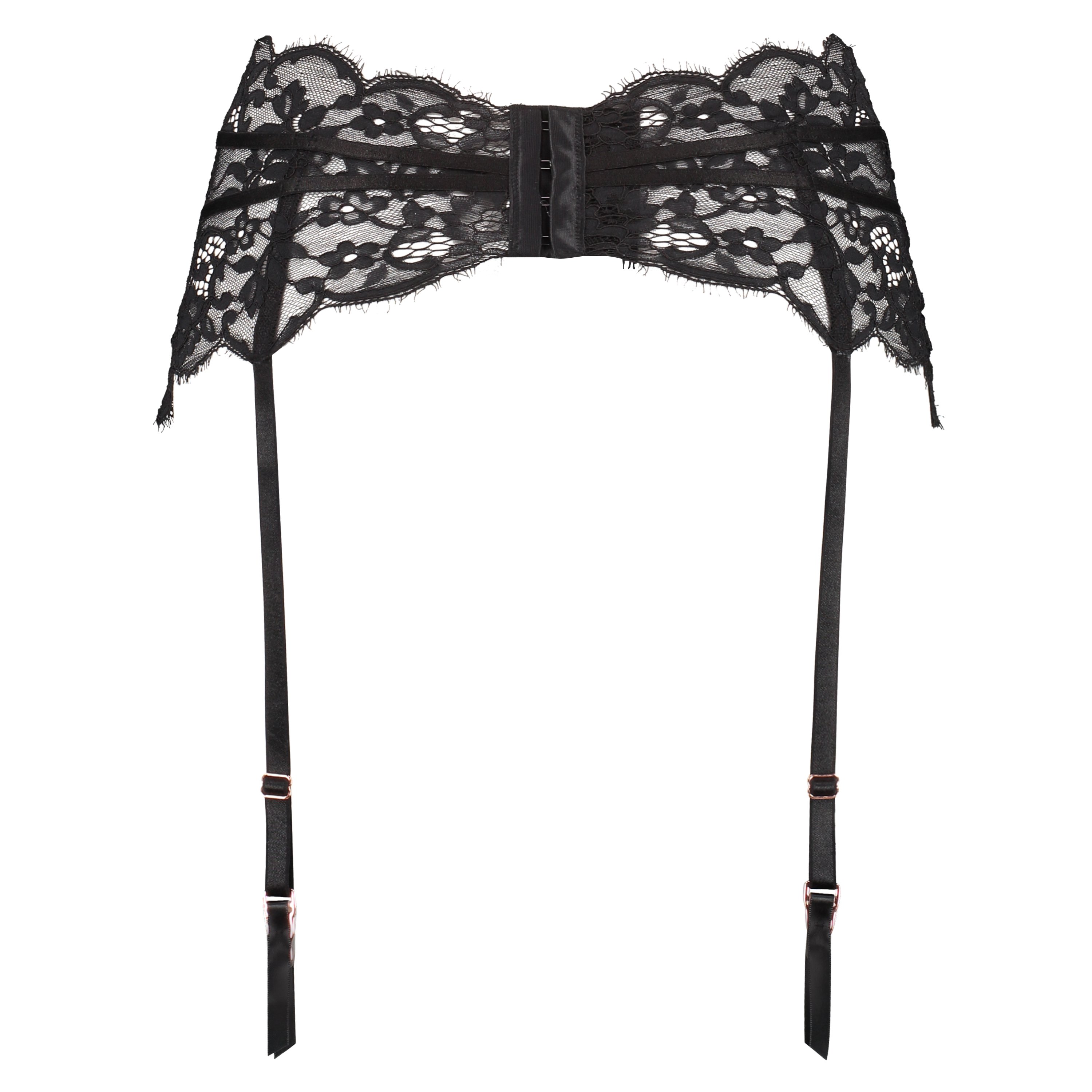 Jarretelles Poppy, Noir, main