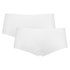 Lot de 2 boxer Kim Cotton, Blanc