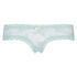 Slip br&eacute;silien V-shape Floral Mesh, Blanc