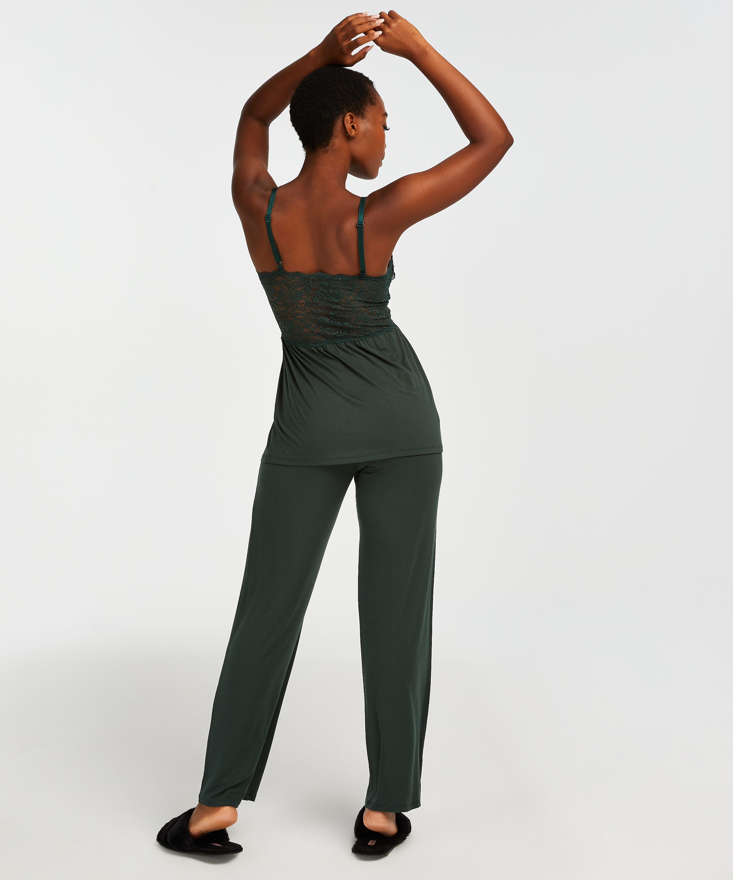 Tenue de pyjama Vera Lace, Vert, main