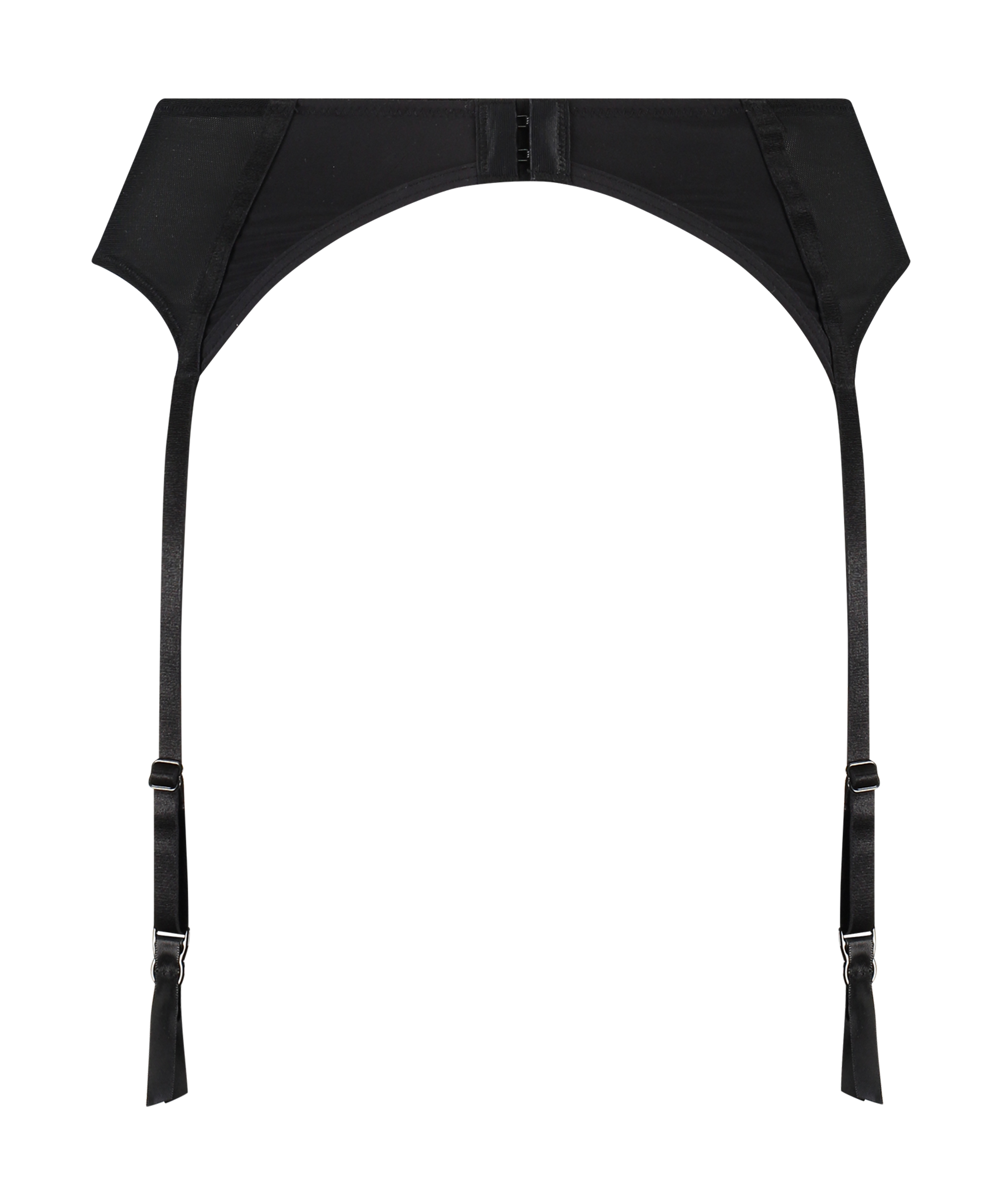 Porte-jarretelles Micro Mesh, Noir, main