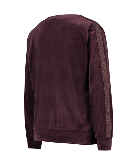 Haut velours Shimmer, Violet