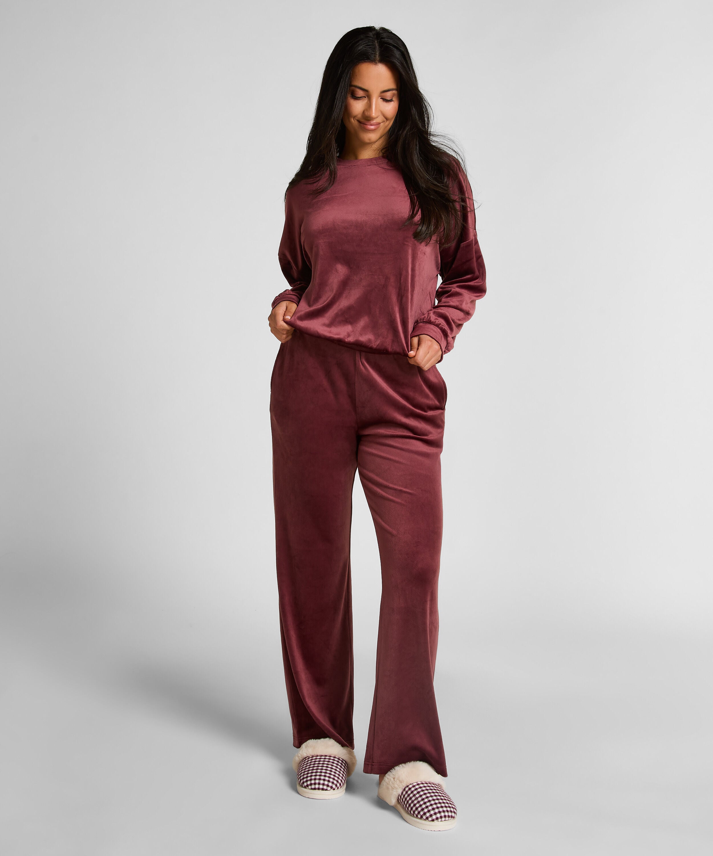 Pantalon de pyjama velours, Rouge Pantalon de pyjama velours, Rouge