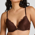 Soutien-gorge &agrave; armatures pr&eacute;form&eacute; push-up Marine, Marron