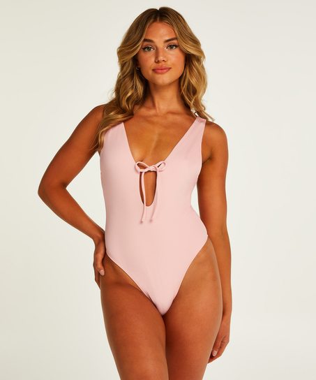 Maillot de bain haut Texture, Rose