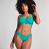 Slip de Bikini Rio Scallop, Vert
