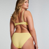 Haut de bikini sans bretelles préformé à armatures Scallop Taille E +, Jaune