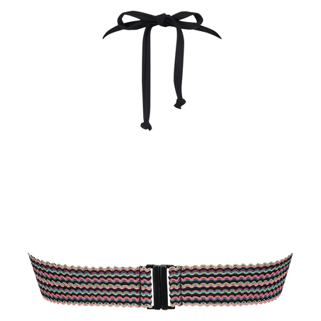 Haut de bikini Halter Paradise, Noir