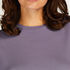 Top manches courtes Rib, Violet