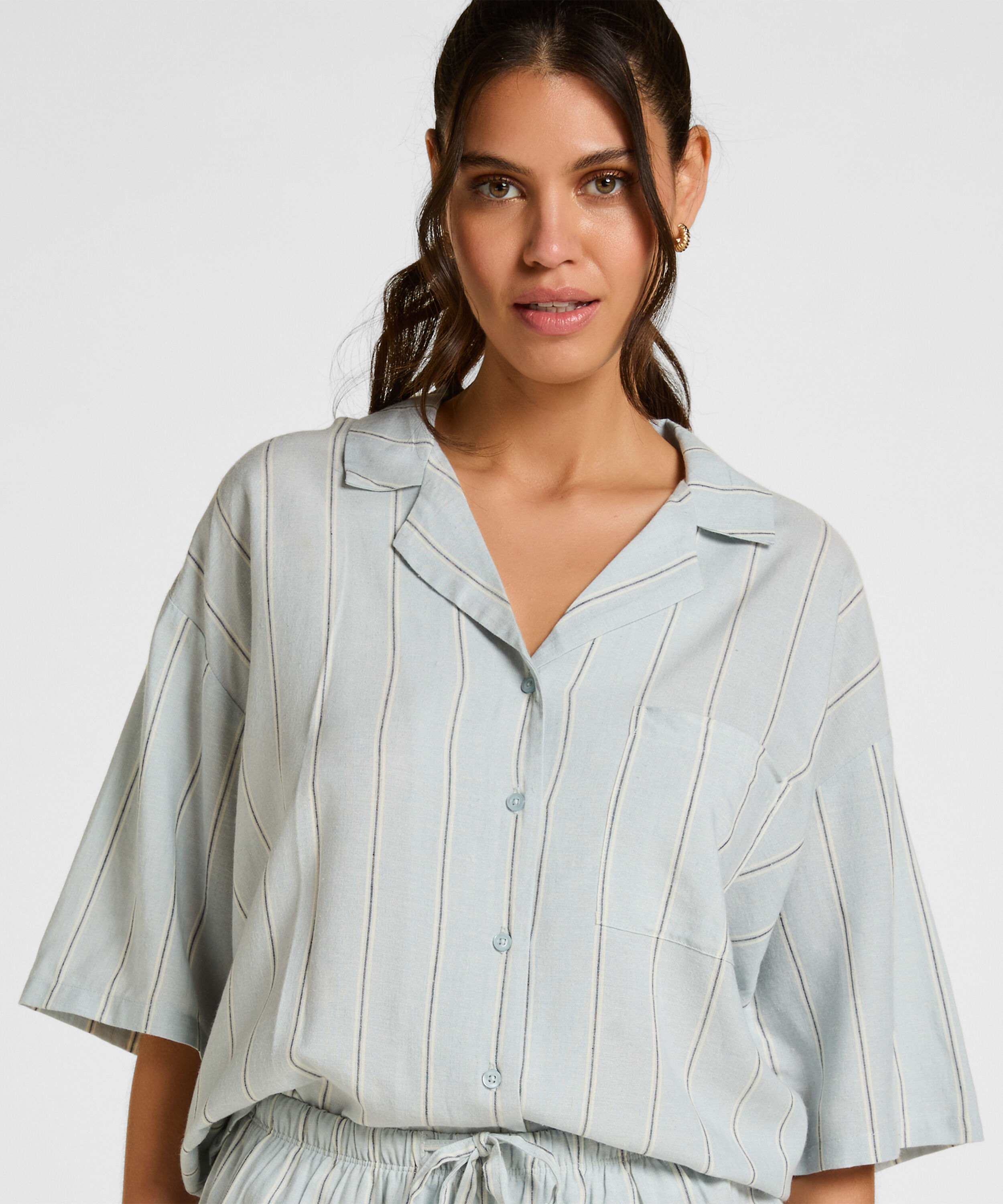 Veste Lin, Bleu Veste Lin, Bleu
