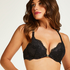 Soutien-gorge &agrave; armatures pr&eacute;form&eacute; push-up Raine, Noir