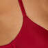 Soutien-gorge &agrave; armatures pr&eacute;form&eacute; Plunge, Rouge