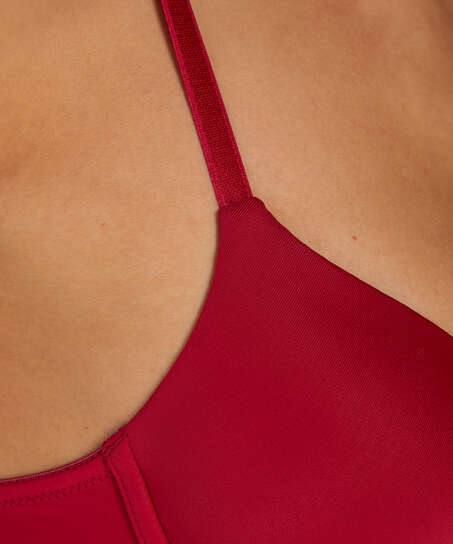 Soutien-gorge &agrave; armatures pr&eacute;form&eacute; Plunge, Rouge