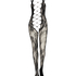 Combinaison Private en dentelle ouverte, Noir