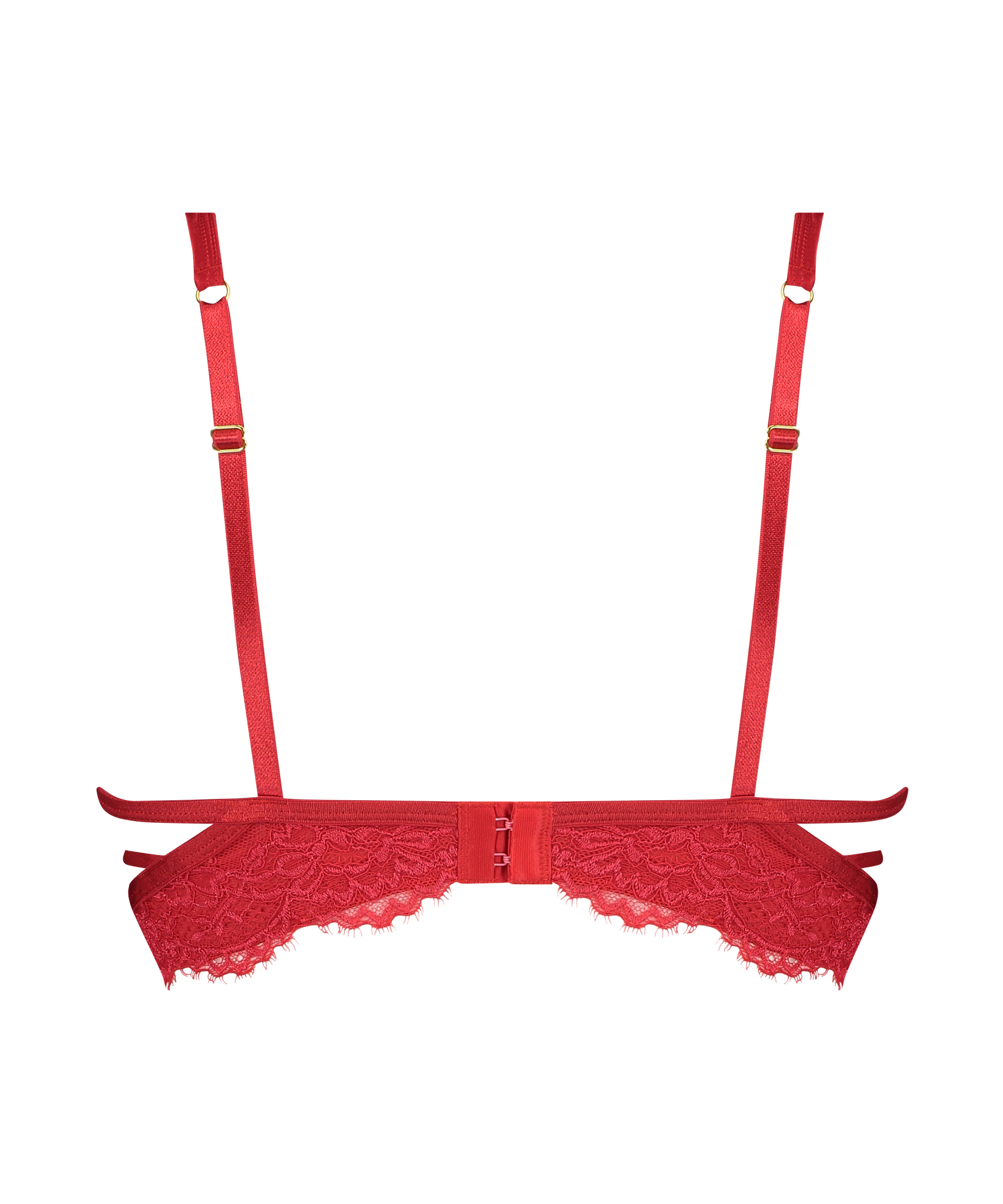 Soutien-gorge à armatures non-préformé longline Eve, Rouge, main
