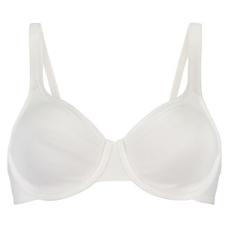 Soutien-gorge &agrave; armatures non-pr&eacute;form&eacute; Satin Fleece, Blanc