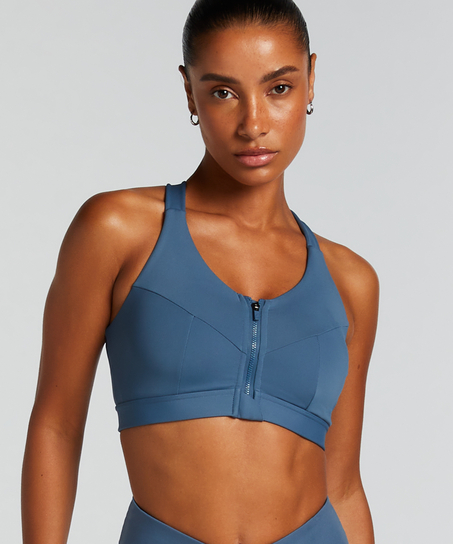HKMX Soutien-gorge de sport The Pro Maintien niveau 3, Bleu