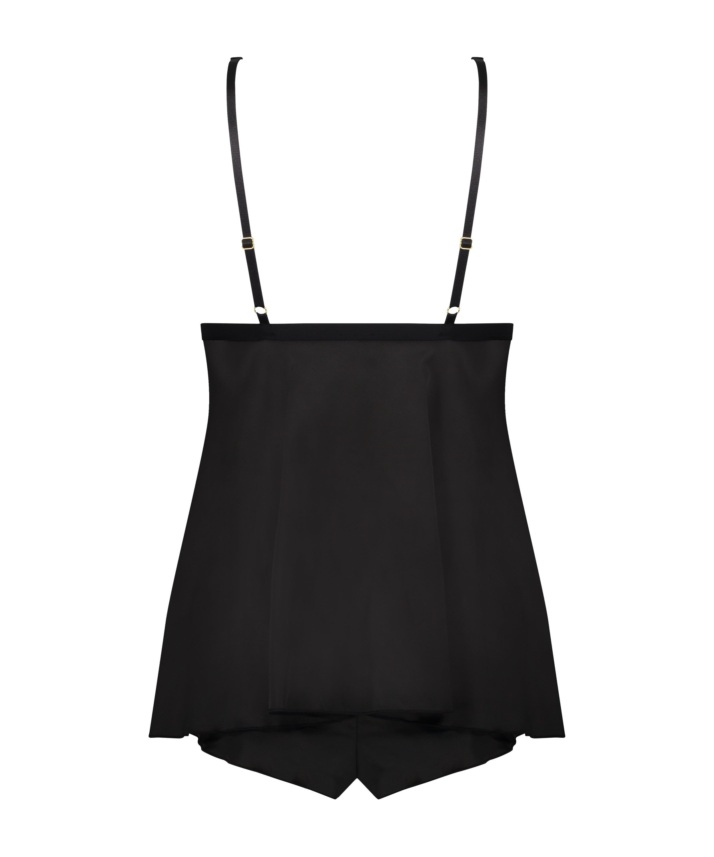 Babydoll Satin Mariah, Noir, main