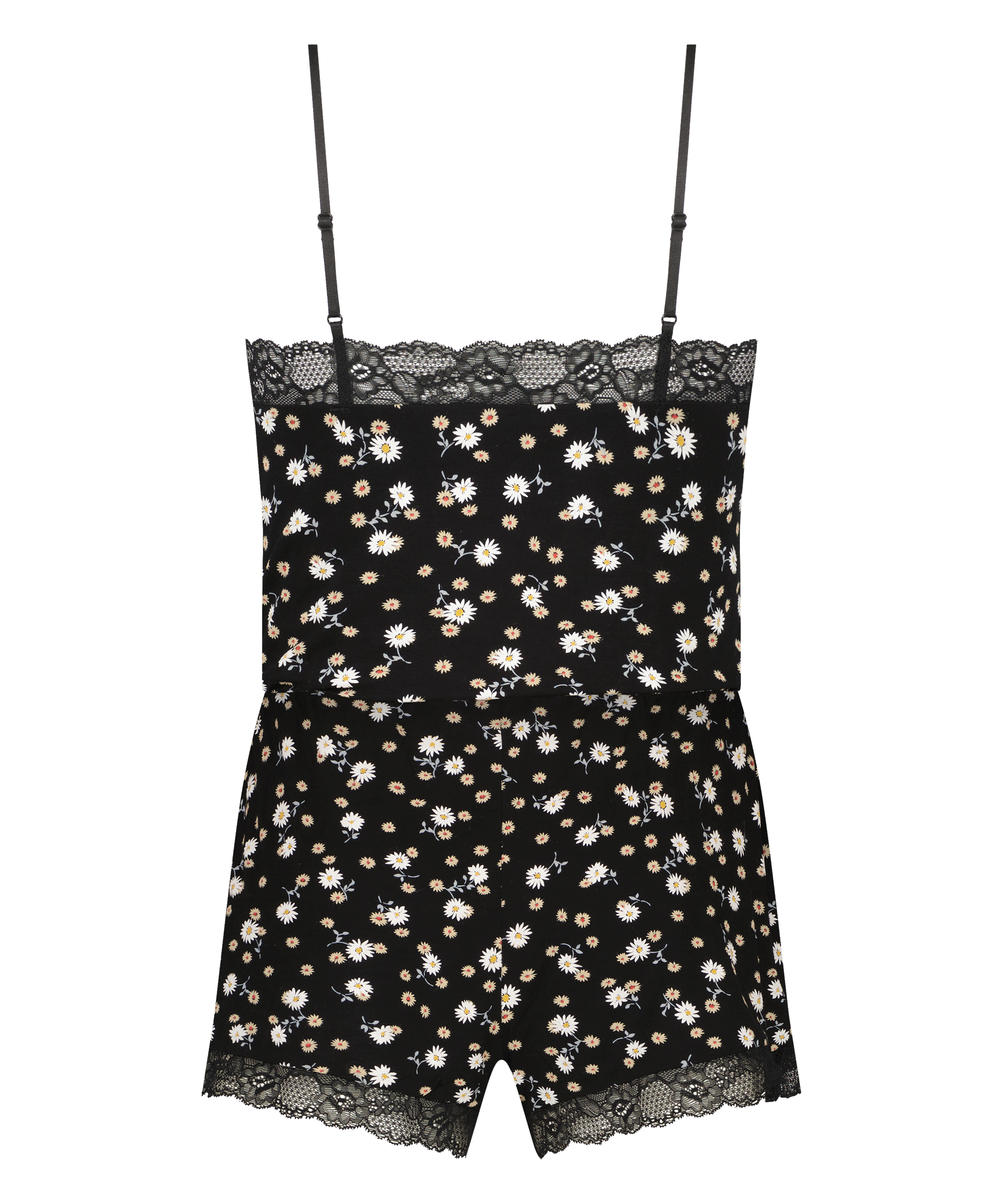 Ensemble de pyjama court Cami, Noir, main