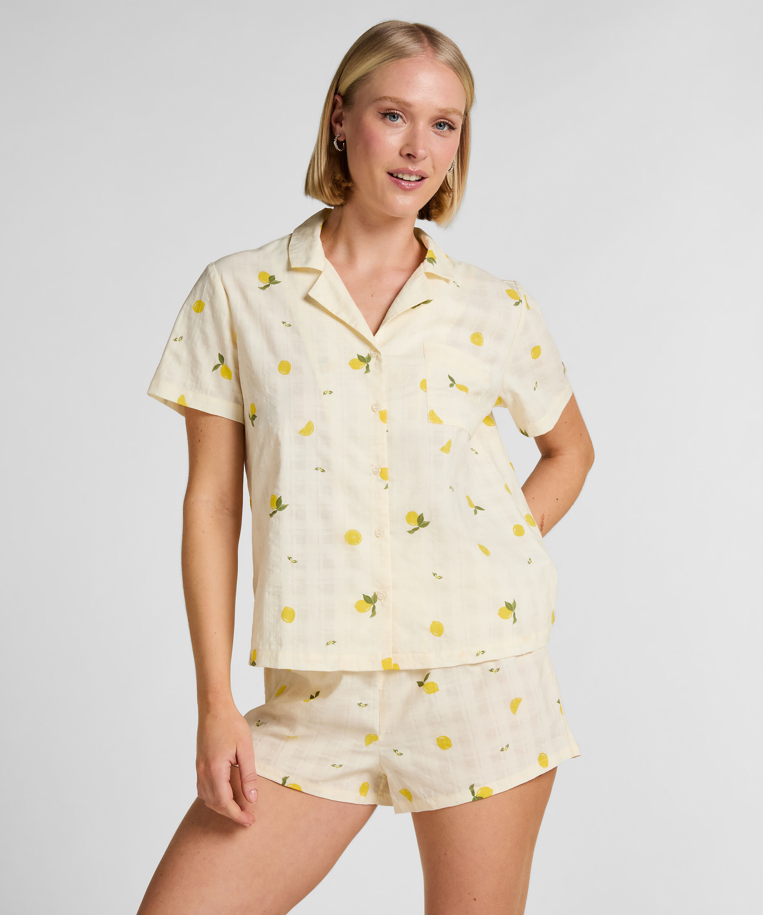 Ensemble Pyjama Citron, Blanc Ensemble Pyjama Citron, Blanc