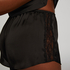 Short de pyjama Satin Marcela, Noir