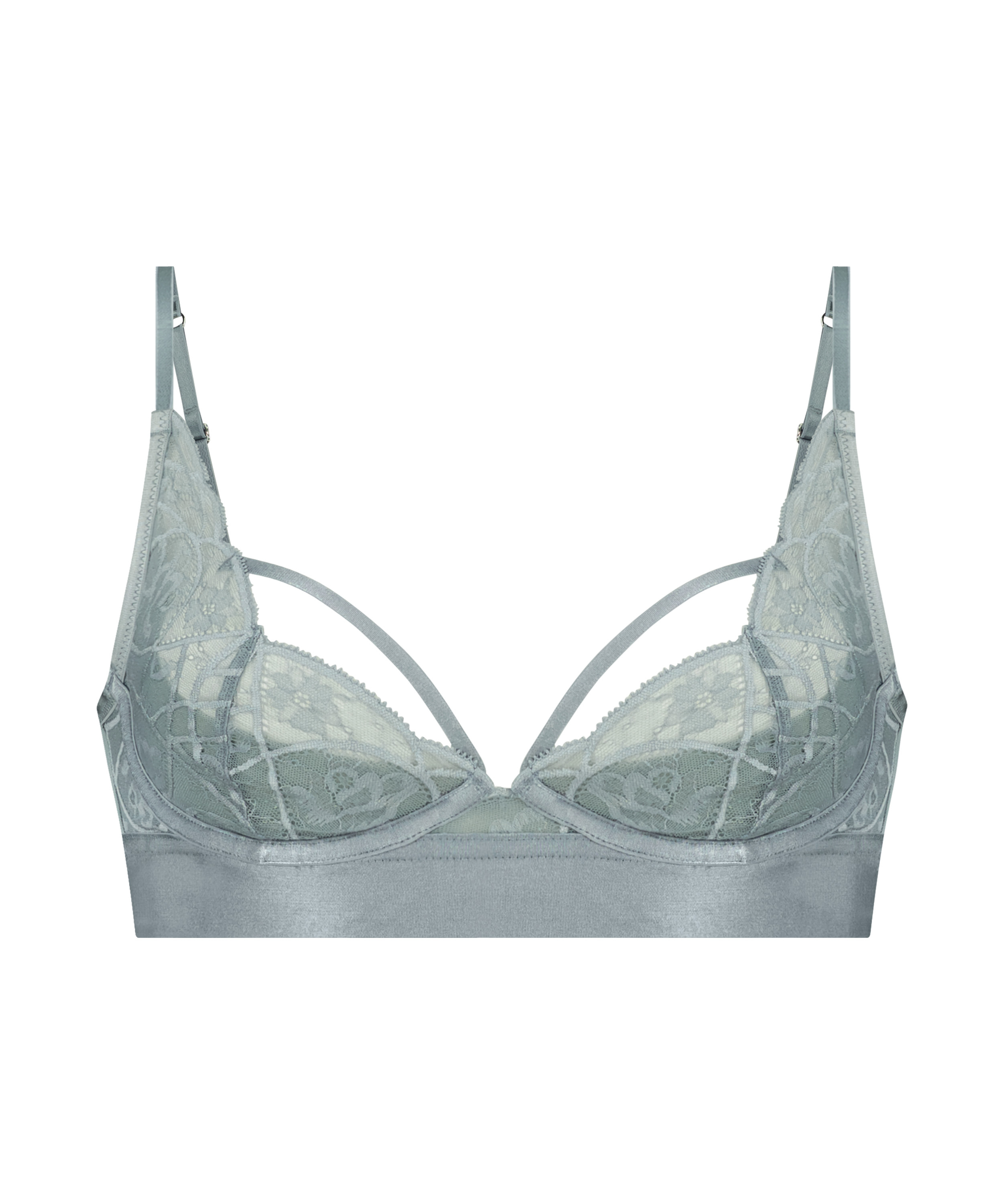 Soutien-gorge bustier non-rembourré à armatures Luna, Bleu, main