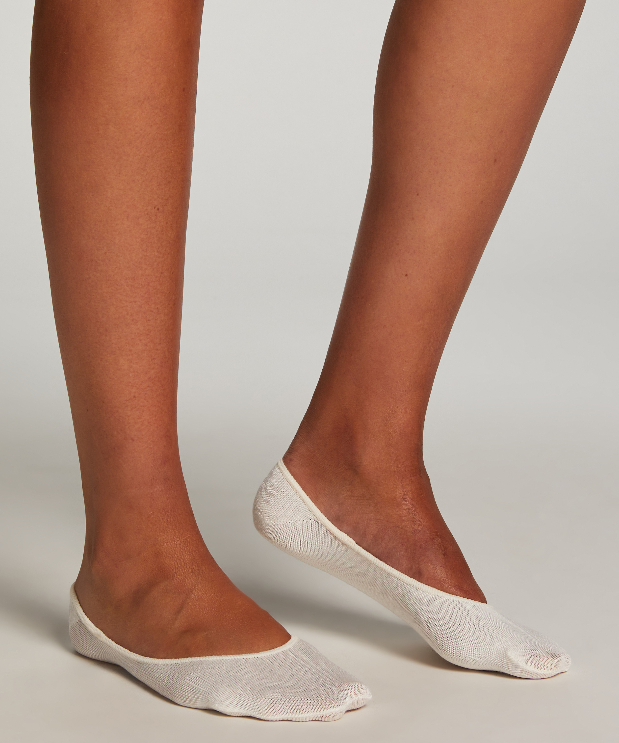 Lot de 2 paires de footies, Blanc, main