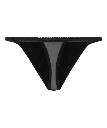 String jambe haute Chloe, Noir