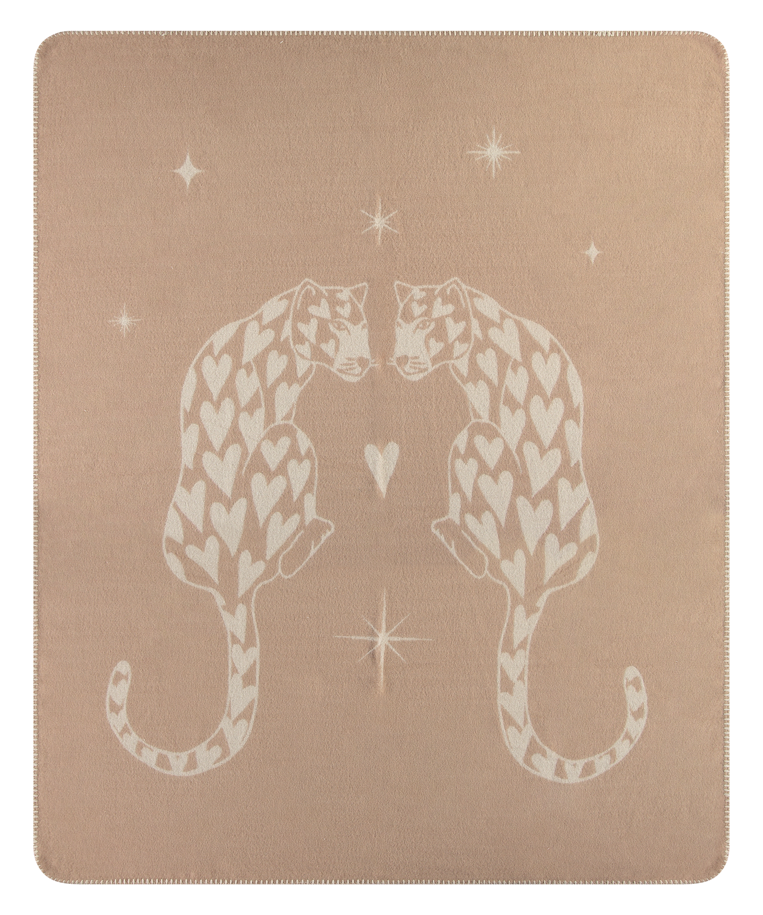 Plaid câlin Leonie, marron, main