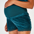 Short de grossesse Velours, Bleu