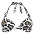 Haut de bikini push-up Animal Taille A - E, Blanc