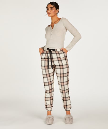 Petite pantalon de pyjama en sergé, Beige