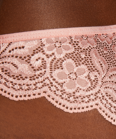 High leg Brazilian, Rose