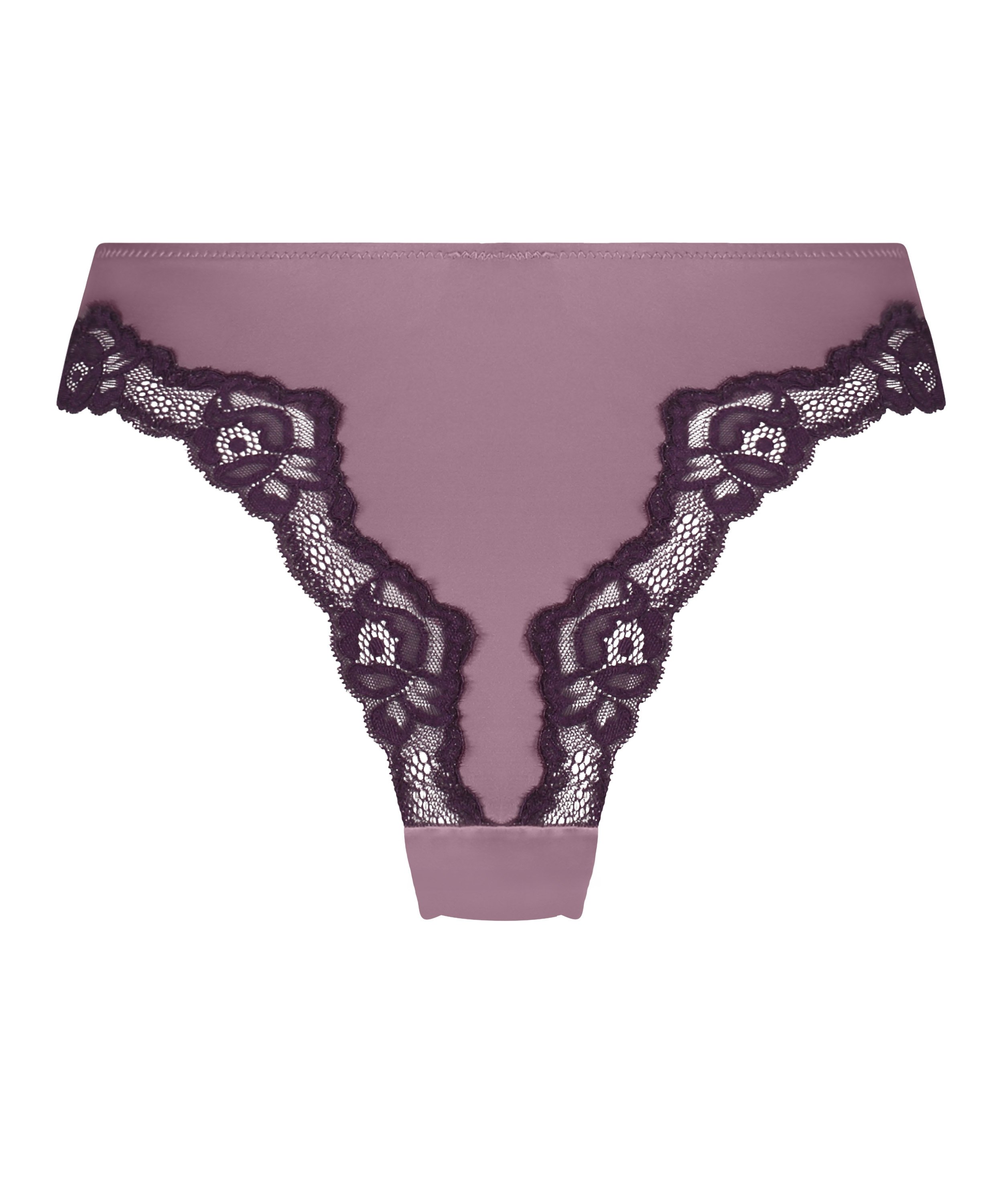 Slip brésilien Lace & Shine, Violet, main