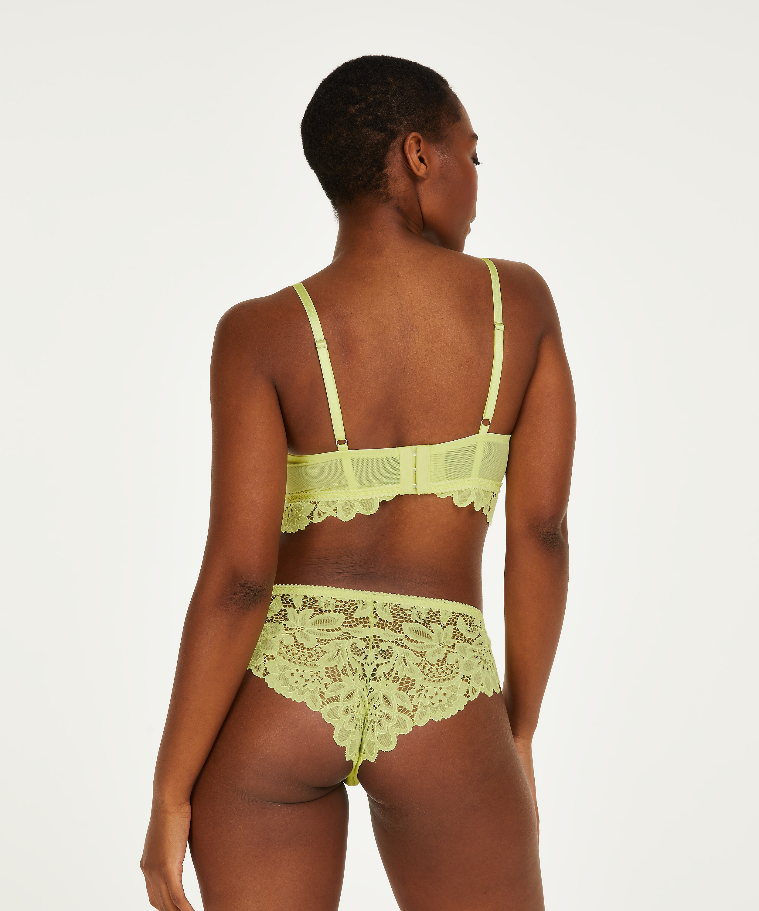 Soutien-gorge préformé sans armatures longline Shiloh, Jaune, main