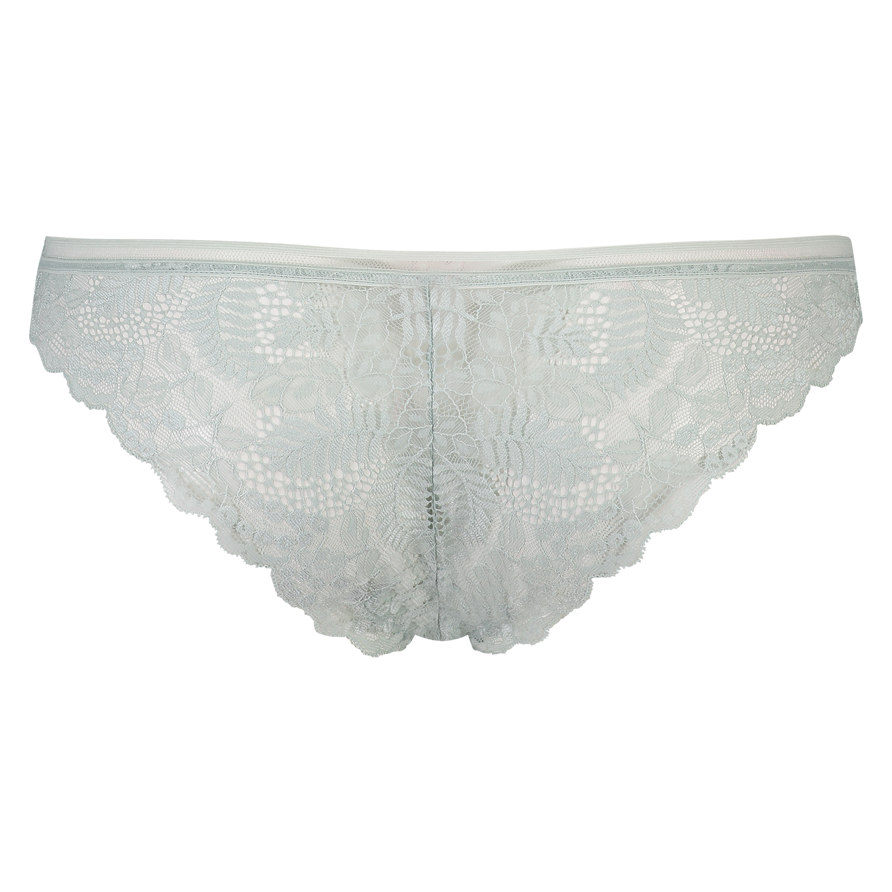 Slip brésilien Leaf Lace, Beige, main