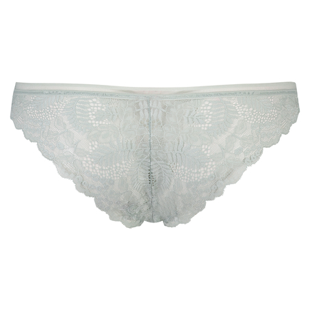 Slip brésilien Leaf Lace, Beige