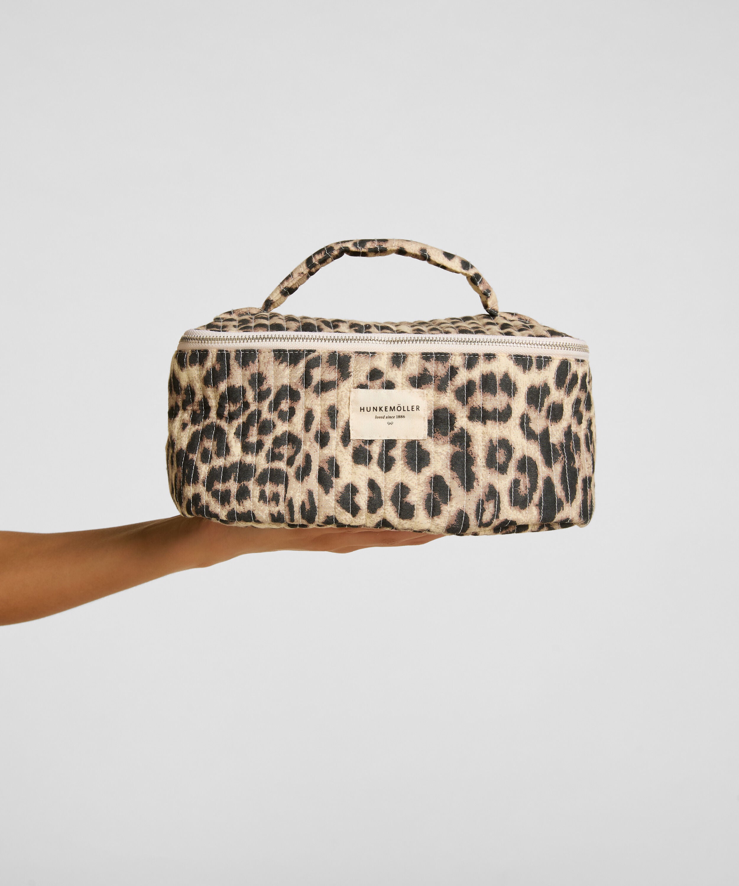 Trousse de Toilette Leopard, Beige