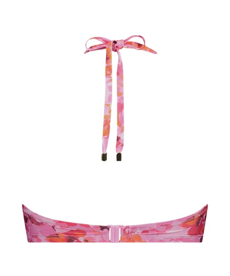 Haut de bikini Floral Taille E +, Rose