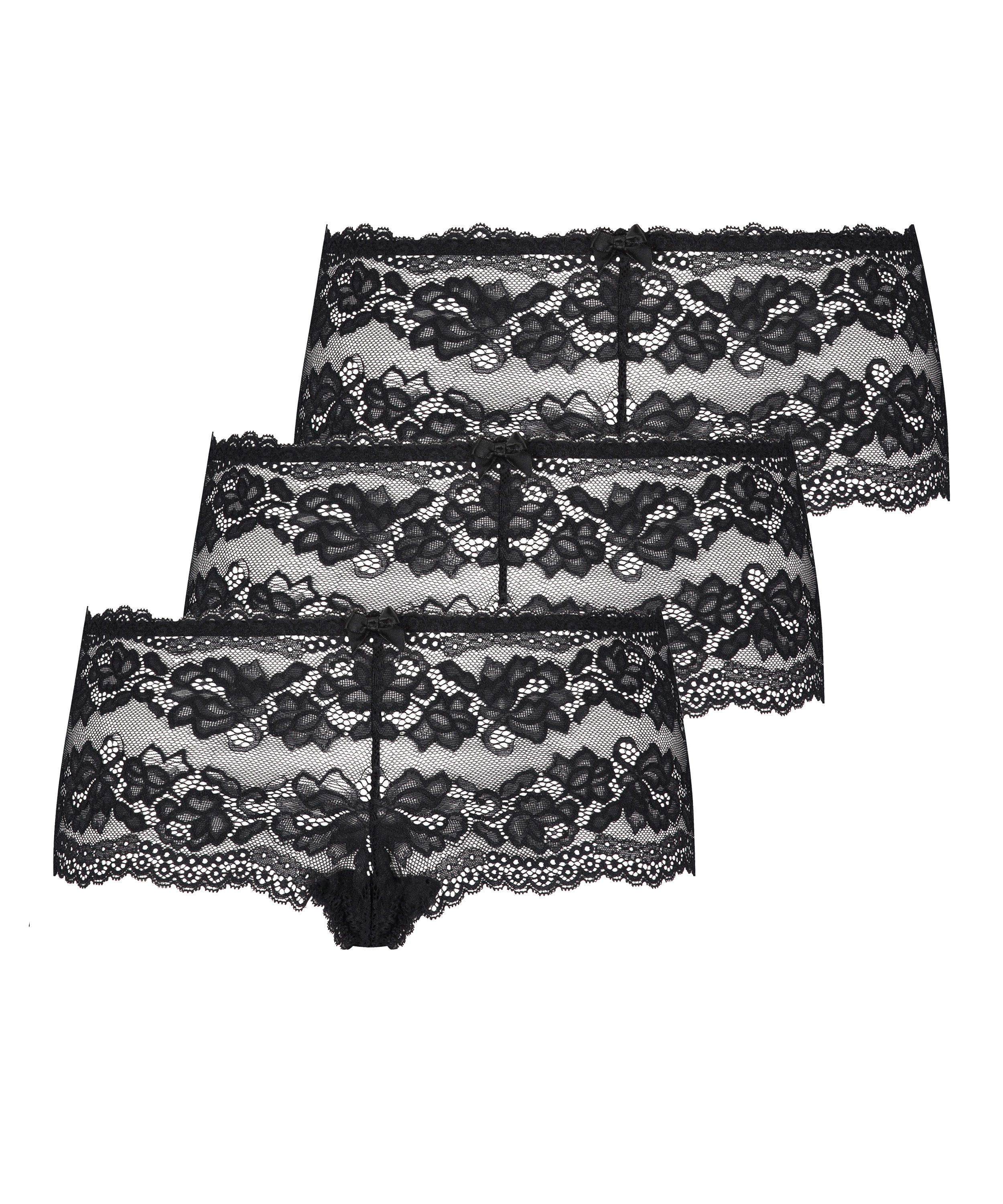 Lot de 3 boxers Sienna, Noir, main