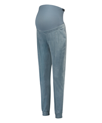 Pantalon de survêtement de maternité en velours, Bleu