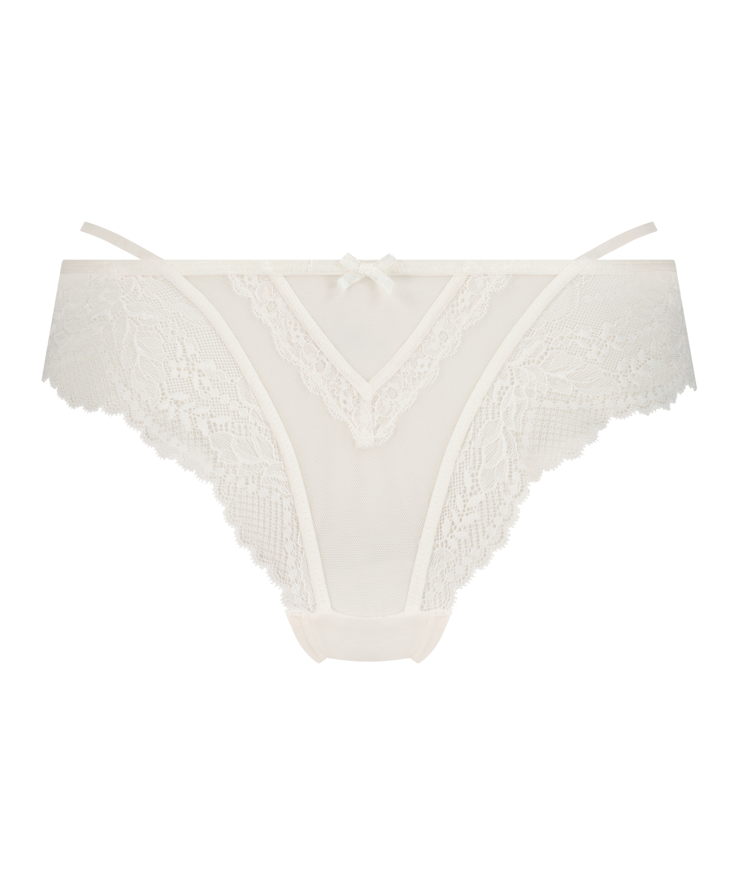 Slip brésilien Anna, Blanc, main