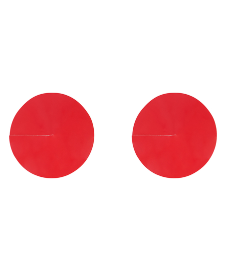 Cache-tétons brillants, Rouge