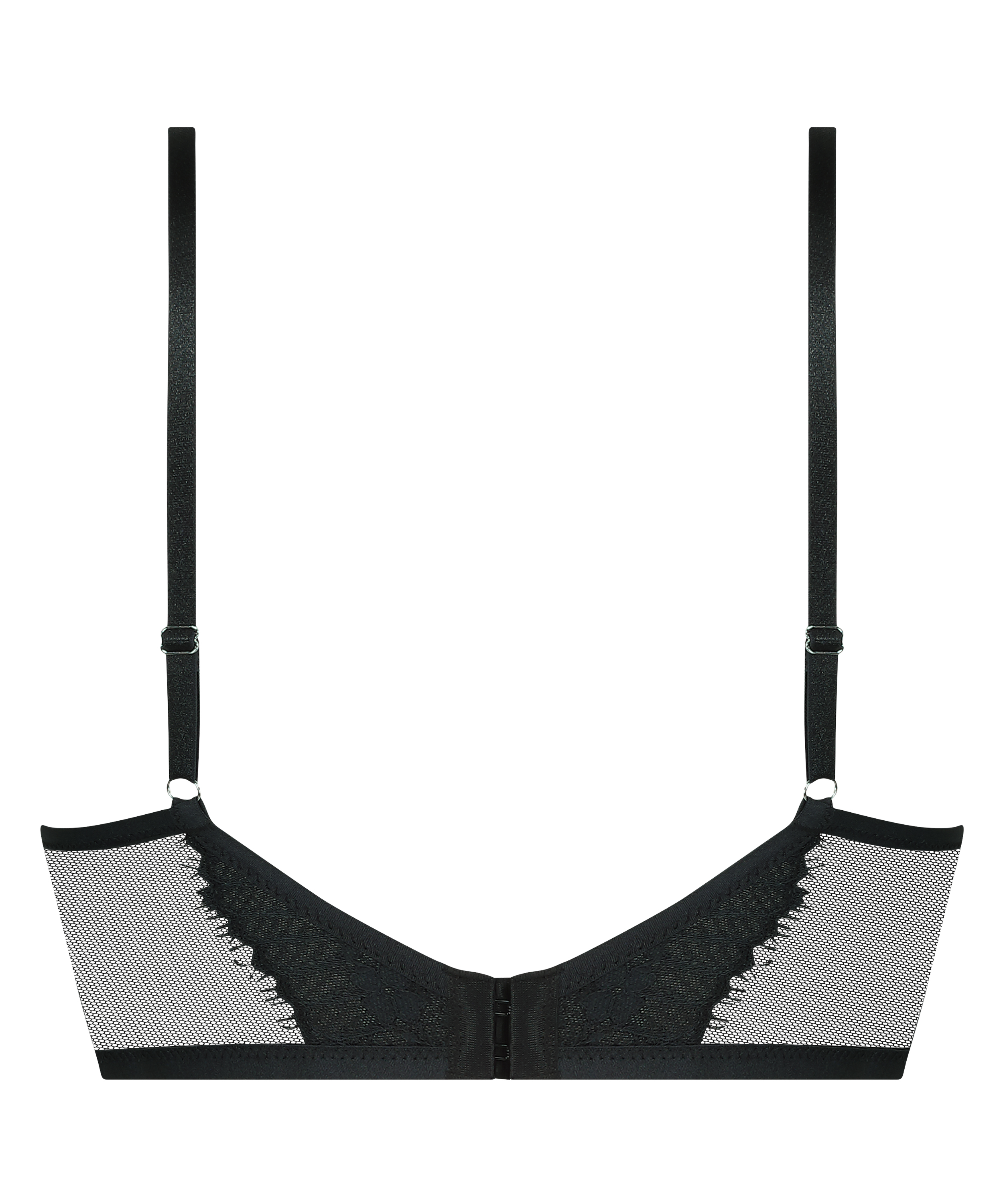 Soutien-gorge à armatures longline push-up préformé Daphne, Noir, main