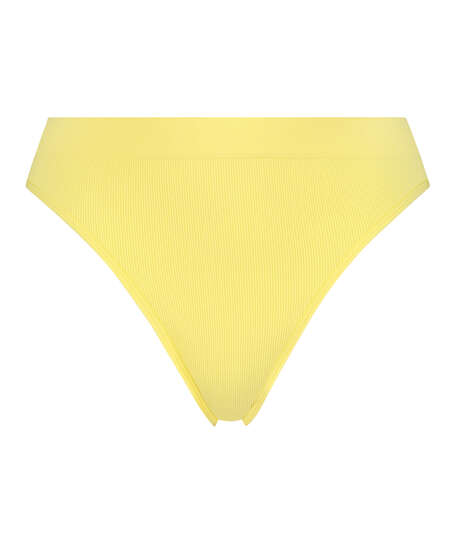 Slip br&eacute;silien &eacute;chancr&eacute; Bae, Jaune